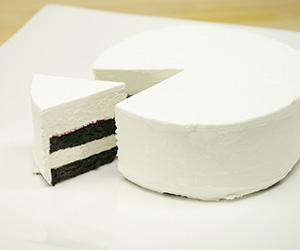 黒いチーズケーキ